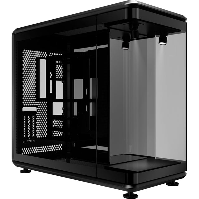 Cooler masterframe 360 panorama udstillingskabinet (sort | 2x USB-A | 1x USB-C | RGB | hærdet glas)