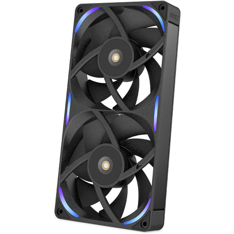 Nzxt f240x rgb case fans (sort, 2 stk, 240 x 120 x 30 mm, pwm)