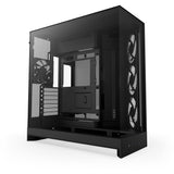 Nzxt h9 flow rgb midi tårnhus (sort (mat) | 2x usb-a | 1x usb-c | rgb | hærdet glas)