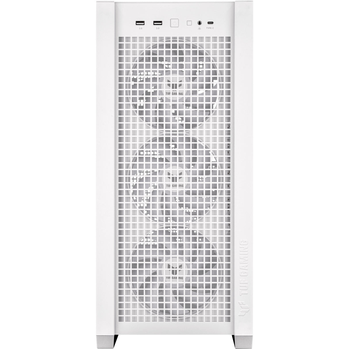 Asus tuf gaming gt302 argb midi tårnhus (hvid | 2x usb-a | 1x usb-c | rgb | hærdet glas)