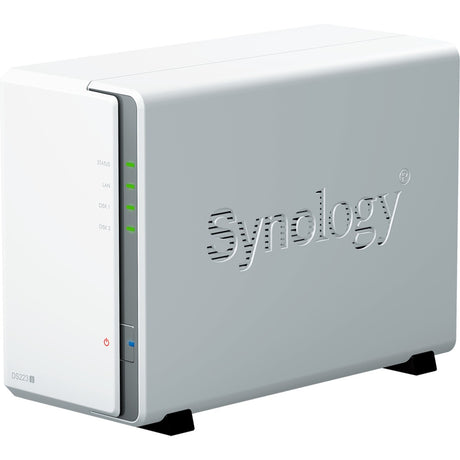 Synology disk station ds223j nas (hvid, 2x USB 3.2 gen 1)
