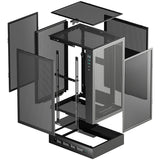 Deepcool ch170 digitalt mini tårnhus (sort | 2x USB-A | 1x USB-C)