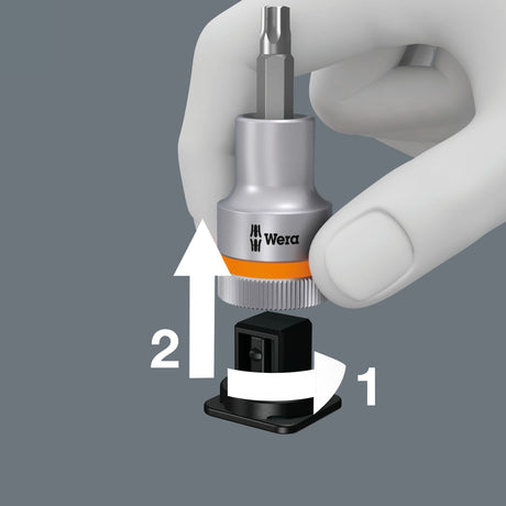 Wera 8767 HMC HF 3 Zyklop bit fatningssæt Torx bit sæt (9 dele)