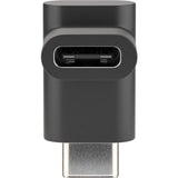 Goobay-adapter USB-C-forbindelse > USB-C-stik, 90° (sort)