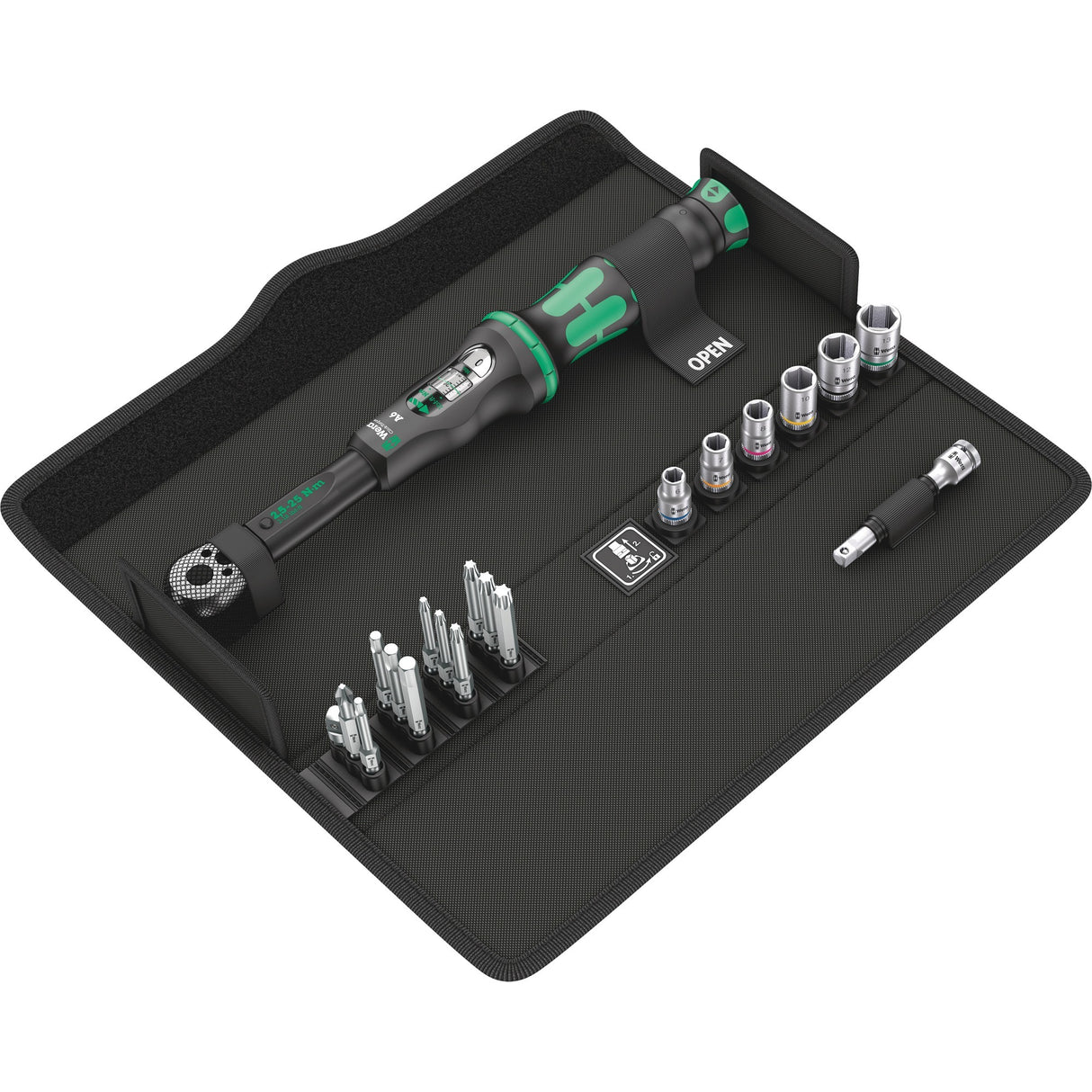 Wera click-torque a6 sæt 1 momentnøgle (sort grøn)