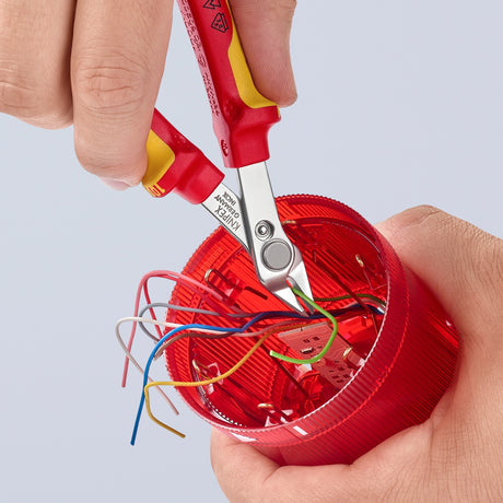 Knipex elektronisk super Knips® VDE 78 06 125 elektroniktang (rød gul)