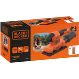 Black+decker 150w 1 3-arks orbitalsliber bew220-qs (orange sort)