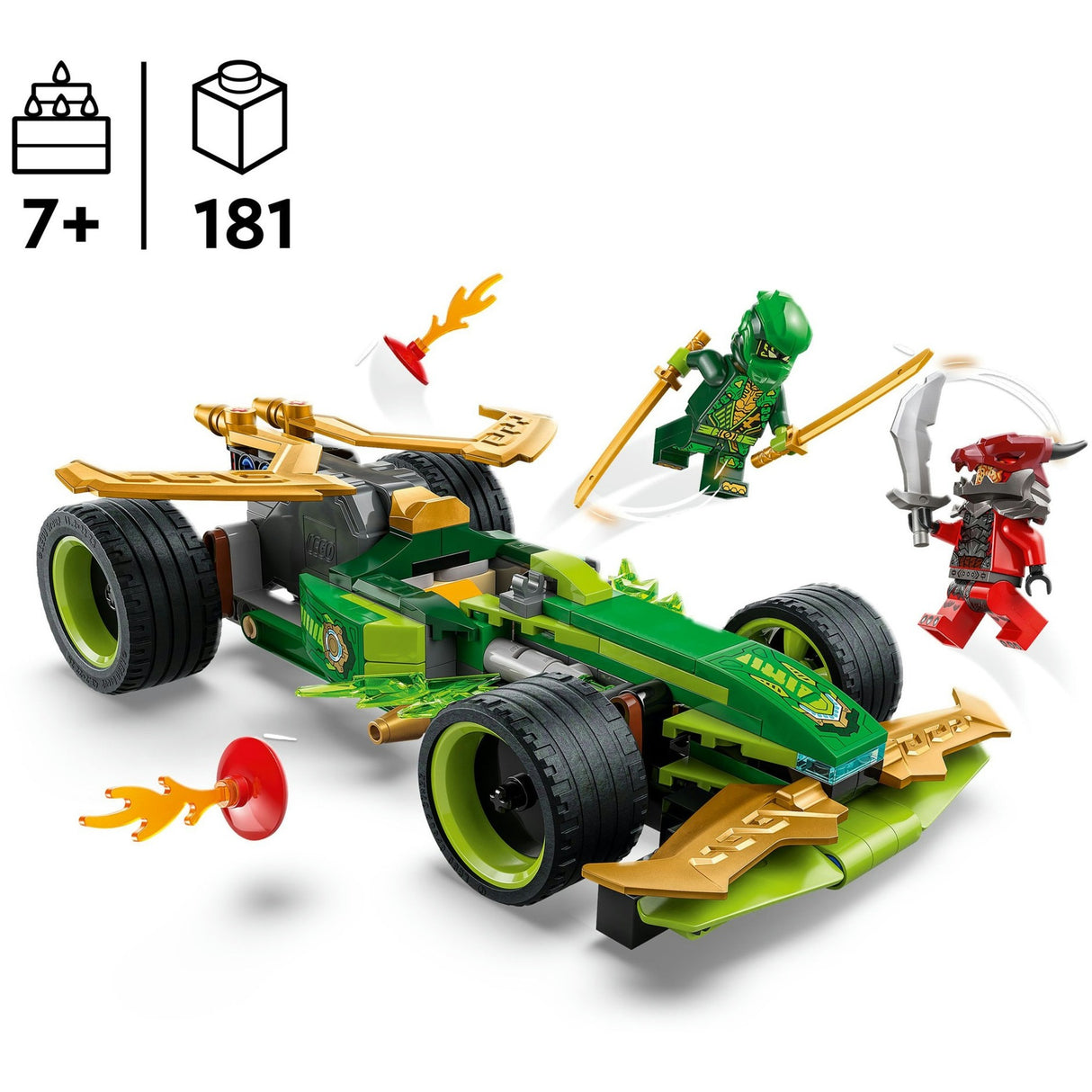 Lego ninjago 71828 lloyds pull back racerbil