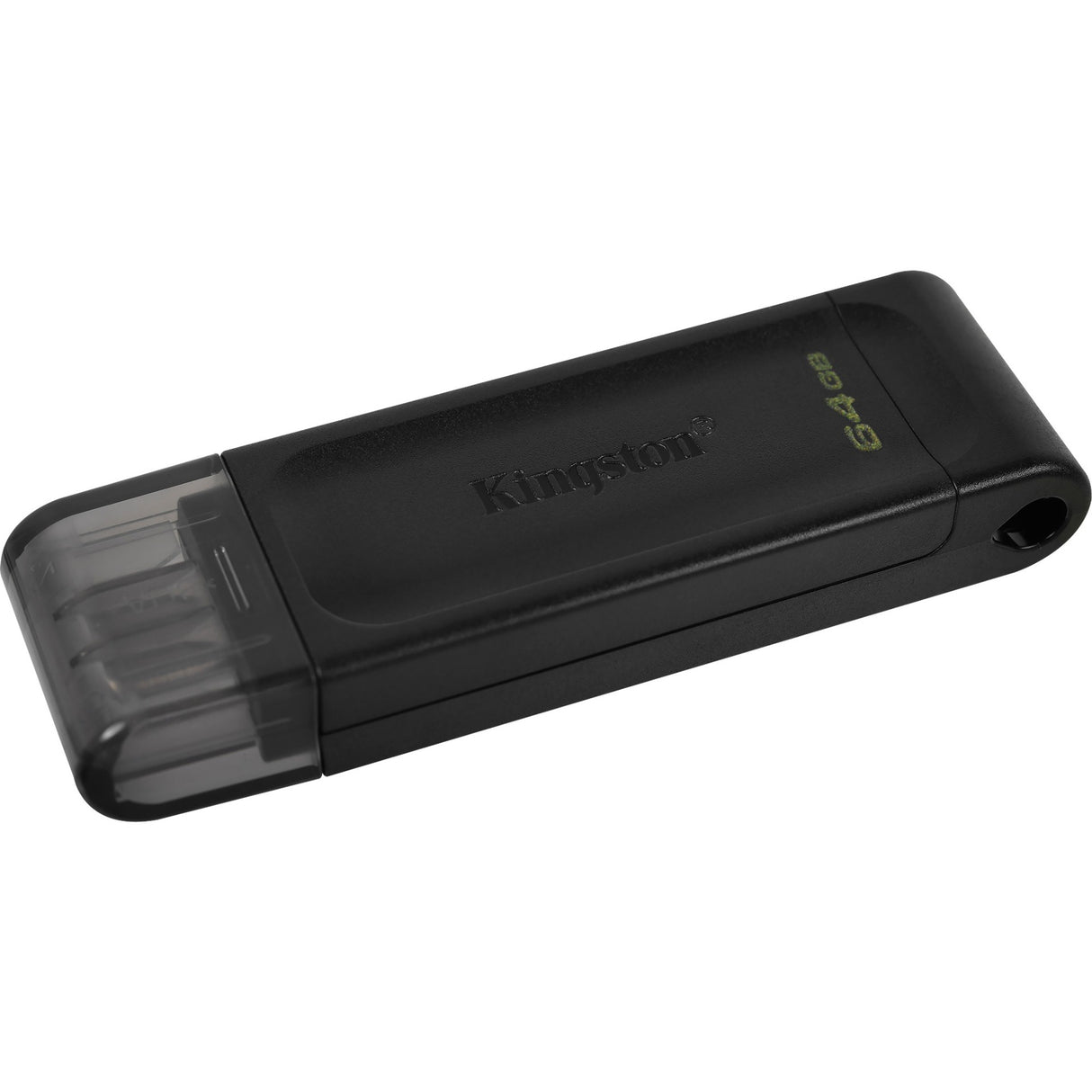Kingston data traveler 70 64 GB USB-stick (sort, dt70 64 GB, USB-C 3.2 gen 1)