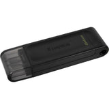 Kingston data traveler 70 64 GB USB-stick (sort, dt70 64 GB, USB-C 3.2 gen 1)