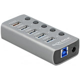 Delock 4-ports USB 3.2 gen 1 USB-hub (grå)