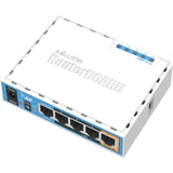 Mikrotik hap small home access point (rb951ui-2nd) (hvid, qualcomm qca9531 cpu, poe, wifi 4)