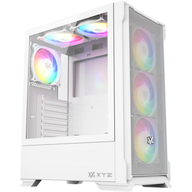 Xyz PC Gear Airone 300-X Mesh Midi Tower-hus (hvid | 1x USB-A | 1x USB-C | Hærdet glas)