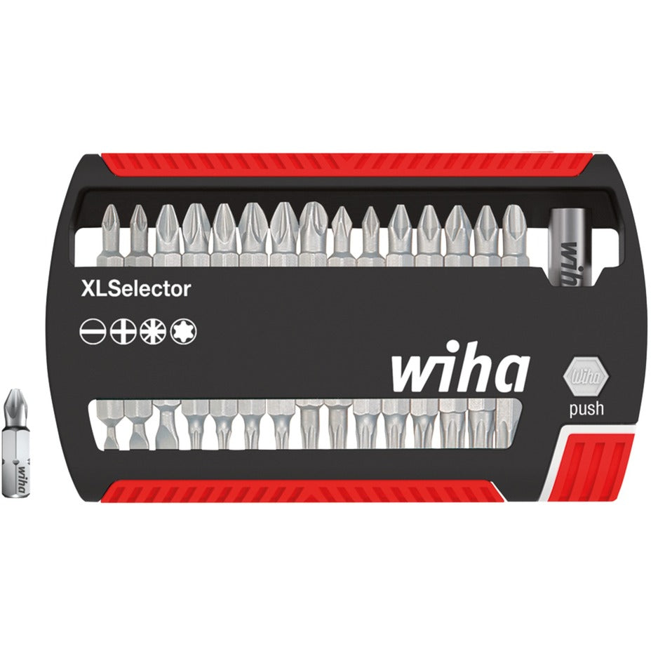 Wiha bit sæt xl vælger standard 25 mm (sort rød, 32 stk.)