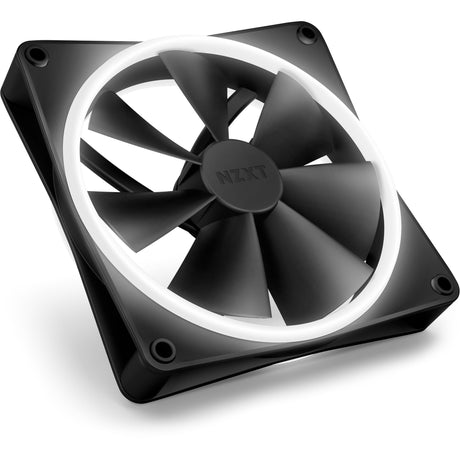 Nzxt f140 rgb duo ventilator (sort, 140 x 140 x 25 mm, pwm, uden controller)