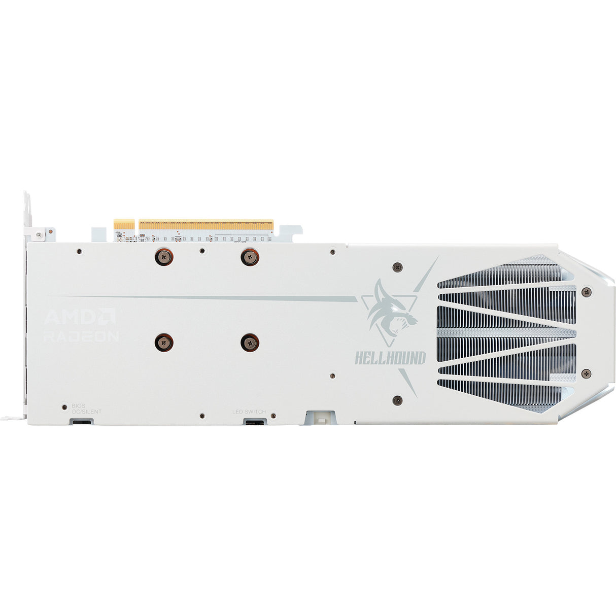 Powercolor Radeon RX 9060 XT Hellhound Spectral White 16G grafikkort (hvidt, RDNA4, GDDR6, 2x Display Port, 1x HDMI 2.1)