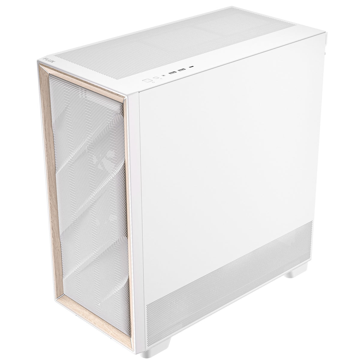 Antec flux midi tårnhus (hvid | 2x USB-A | 1x USB-C | hærdet glas)