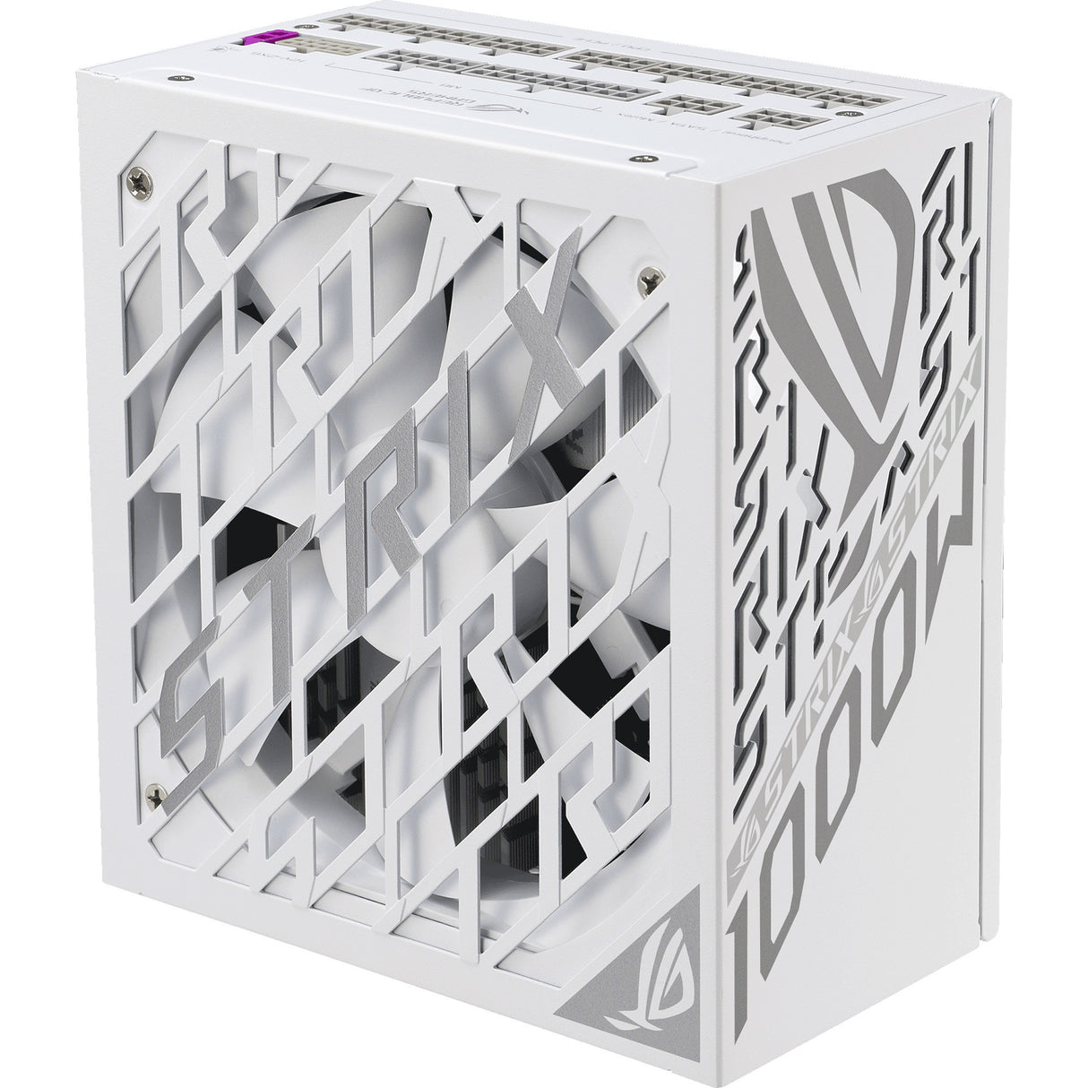Asus rog strix platinum white edition modulær 1000 watt strømforsyning (hvid, 1x 12v-2x6, 4x pcie)
