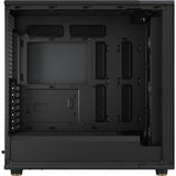Fractal design nord xl midi tårnhus (sort træfarve | 2x USB-A | 1x USB-C | hærdet glas)