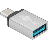 Goobay USB-C USB A OTG Superspeed Adapter (sølv)