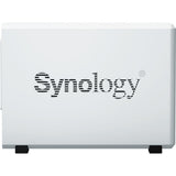 Synology disk station ds223j nas (hvid, 2x USB 3.2 gen 1)