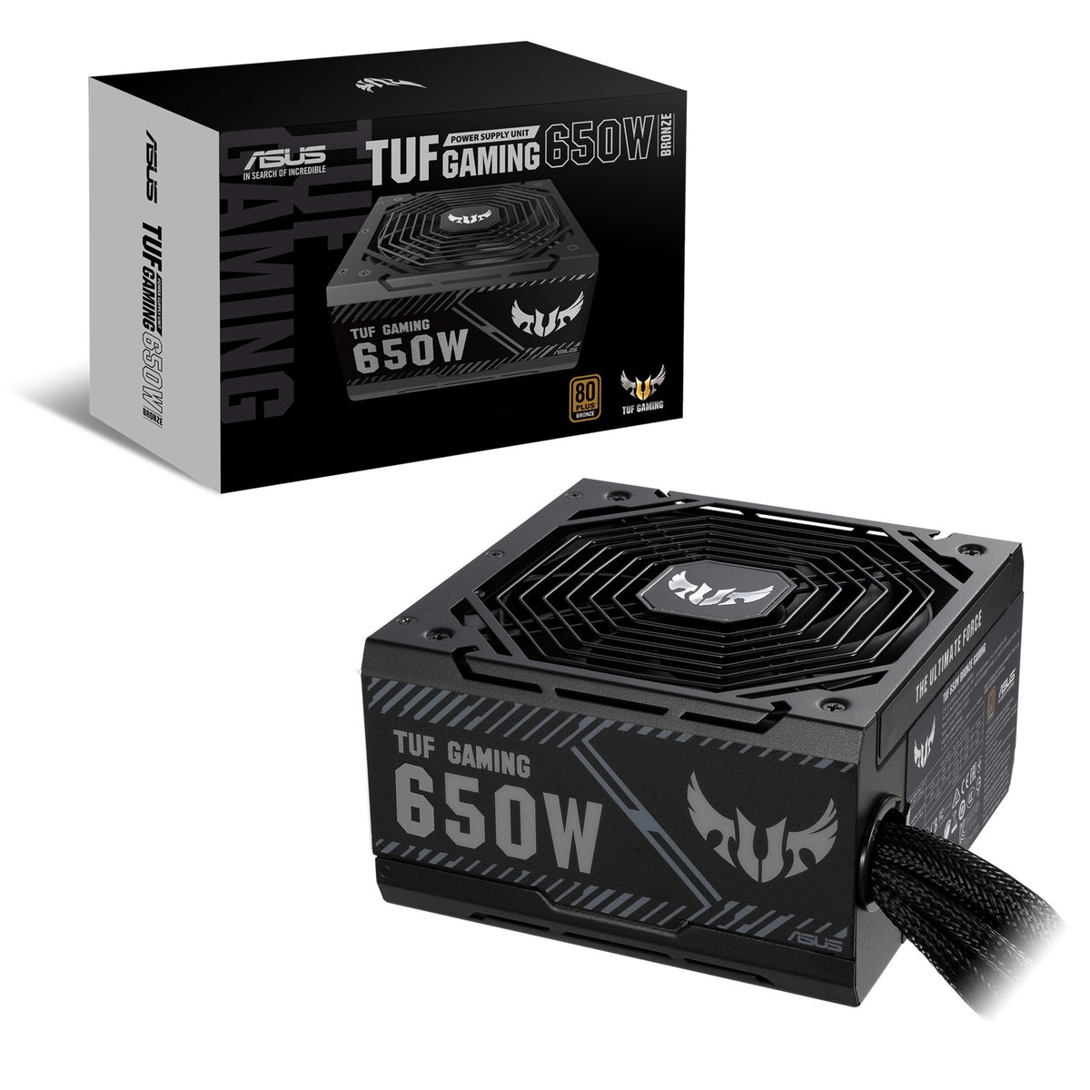 Asus tuf gaming 650b 650 watt strømforsyning (sort, 4x pcie)