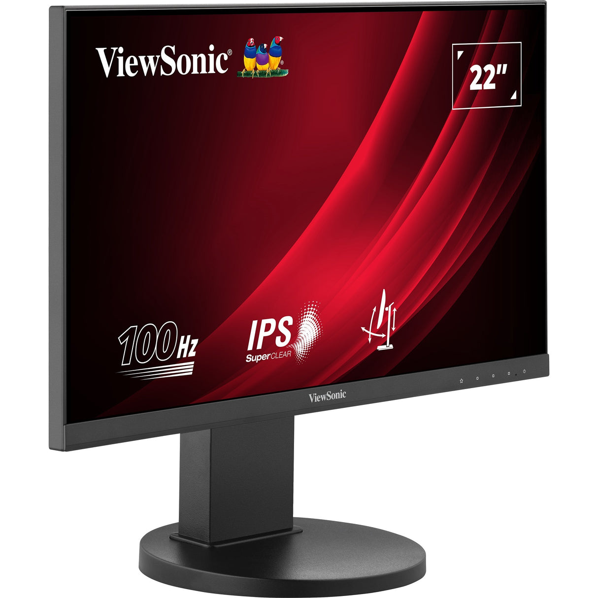 Viewsonic vg2208a-hd 22 skærm (sort, 1x hdmi, vga, 100 hz)