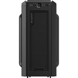 Vær stille! silent base 802 vindue midi tårnhus (sort | 2x USB-A | 1x USB-C | vindue)