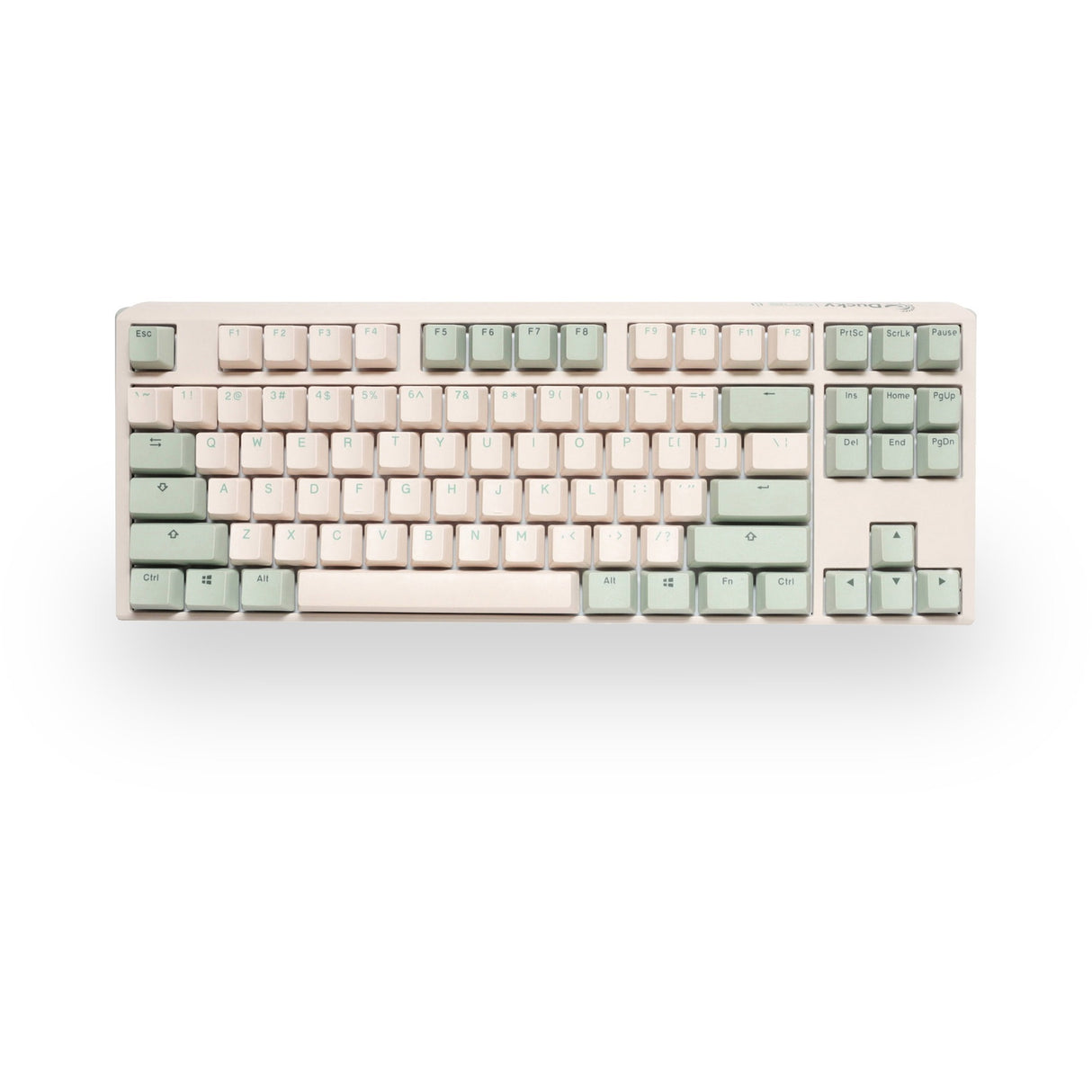 Ducky one 3 matcha tkl, tastatur (cremegrøn, us-layout, cherry mx silent red, pbt double shot, hot swap)