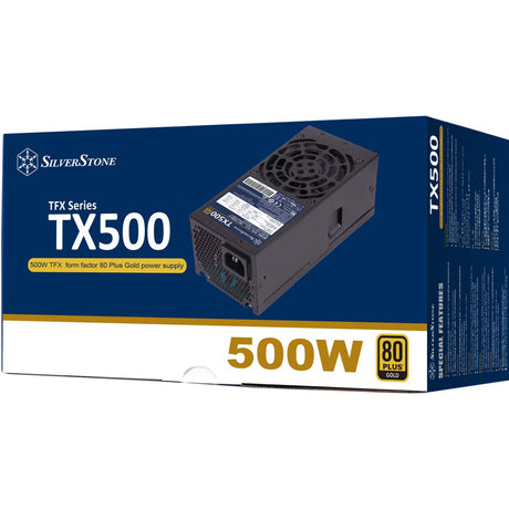 Silverstone sst-tx500-g 500 watt strømforsyning (sort, 2x pcie)