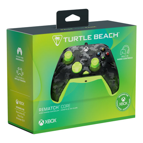 Turtle Beach Rematch Core Wired Controller (Sort Gul, Xbox Series X|S, Xbox One, PC)