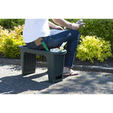 Natur havestol 2-i-1 stol (grøn)