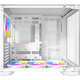 Antec c5 curve argb midi tårnhus (hvid | 2x USB-A | 1x USB-C | hærdet glas)