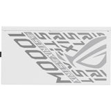 Asus rog strix platinum white edition modulær 1000 watt strømforsyning (hvid, 1x 12v-2x6, 4x pcie)