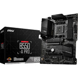MSI B550-A Pro Socket AM4 bundkort (sort, RAID, GB-LAN, lyd, ATX)