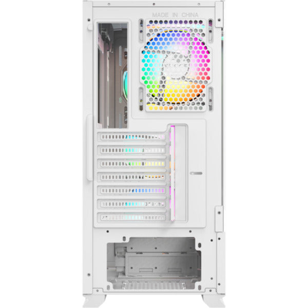 Xyz PC Gear Airone 300-X Mesh Midi Tower-hus (hvid | 1x USB-A | 1x USB-C | Hærdet glas)