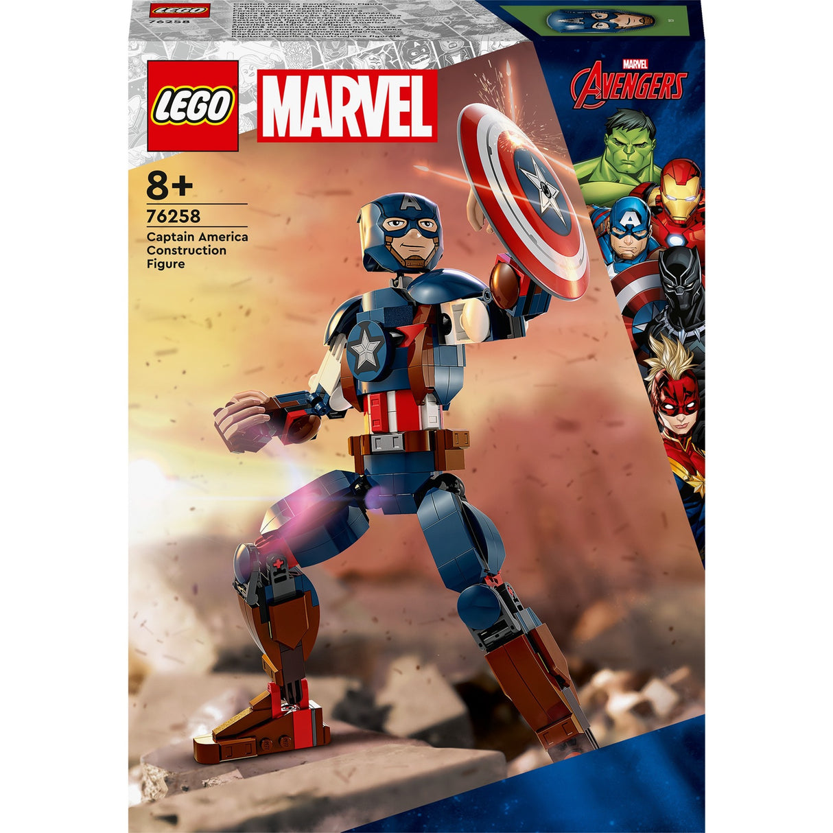 Lego super heroes 76258 kaptajn amerika konstruktionsfigur