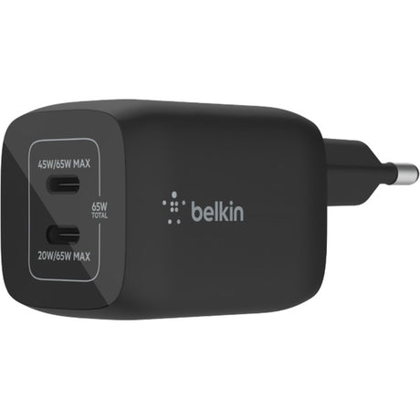 Belkin Boostcharge Pro 2-Poort USB-C GaN Wall Loader med P