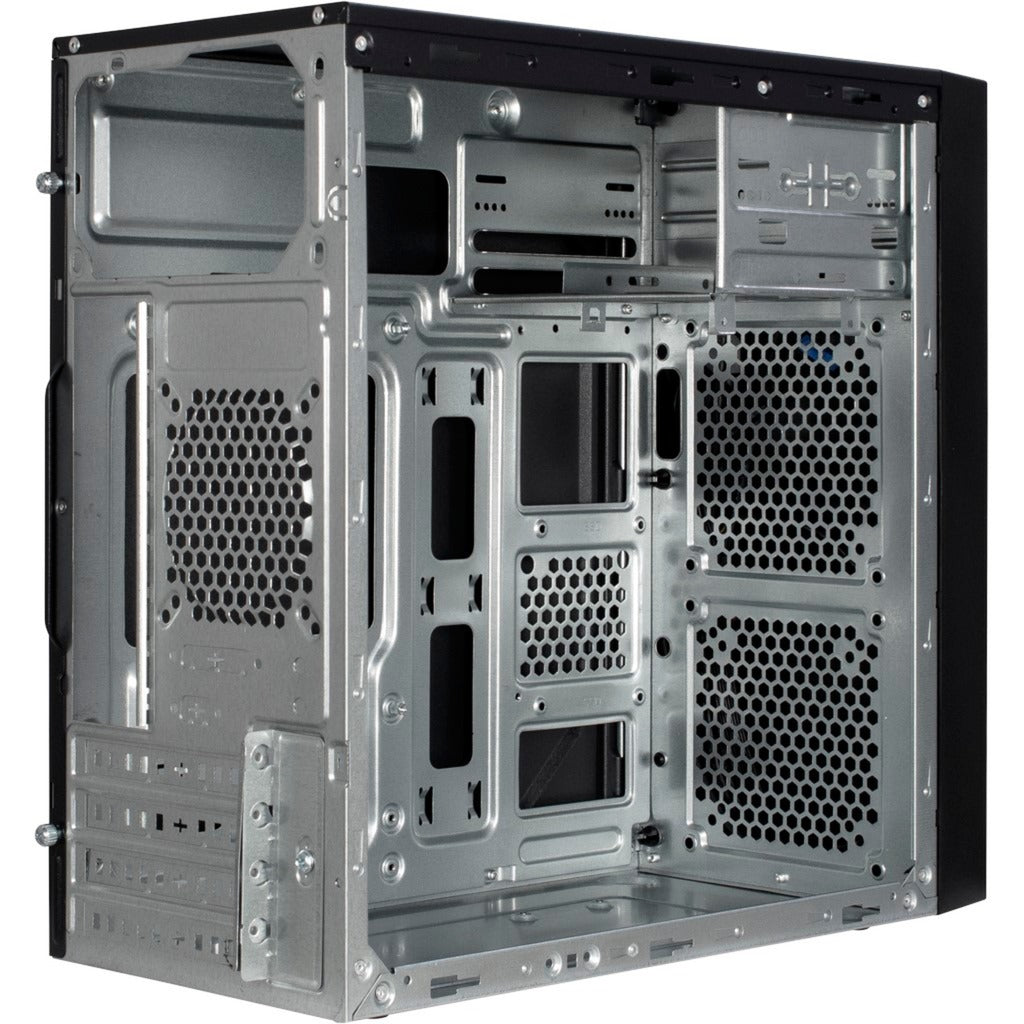 Inter-tech it-6505 reto mini tårnhus (sort | 2x USB-A)