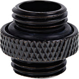 Alphacool eiszapfen dobbelt nippel g1 4 udvendig gevind til g1 4 udvendig gevindforbindelse (sort, til bløde slanger (PVC, silikone, neopren))