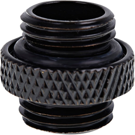Alphacool eiszapfen dobbelt nippel g1 4 udvendig gevind til g1 4 udvendig gevindforbindelse (sort, til bløde slanger (PVC, silikone, neopren))