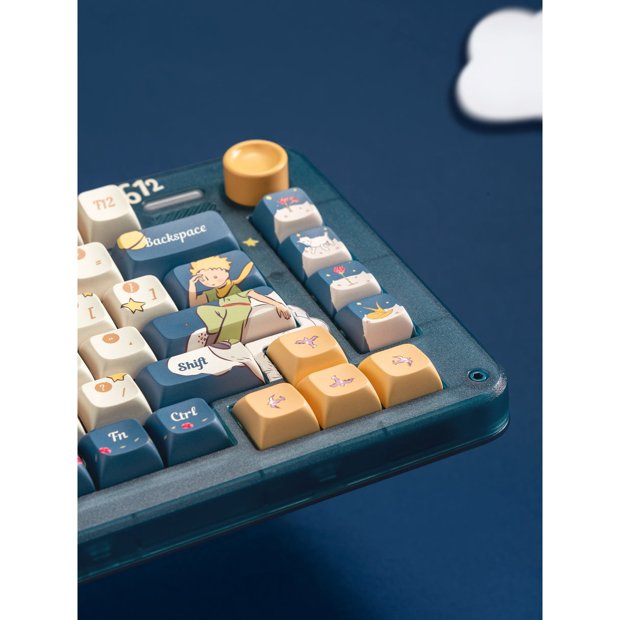 Iqunix zx75 sky støder på trådløst mekanisk tastatur (blå, us lay-out (qwerty), gateron rød, 75%, rgb lysdioder, hot-swappable, double-shot pbt, 2,4ghz | bluetooth 5.1 | usb-c)