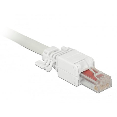 Delock rj45 stik cat.6 utp værktøjsfrit stik (hvidt, 2 stk.)