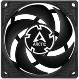 Arctic p8 pwm pst case ventilator (sort, 80 x 80 x 25 mm)