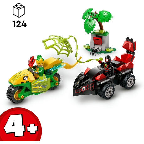 Lego spidey 11198 edderkop og elektrojagt med dinosaurkøretøjer