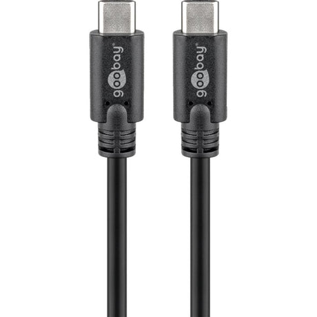 Goobay sync charge super speed USB-C kabel (sort, 1,5 meter)