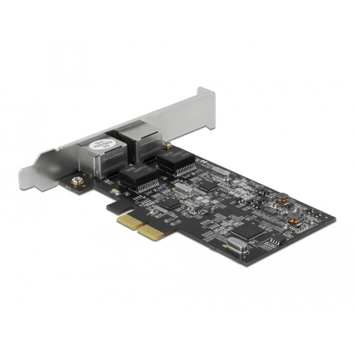 Delock PCI Express x2-kort til 2x RJ45 2.5 Gigabit Lan RTL8125 netværksadapter
