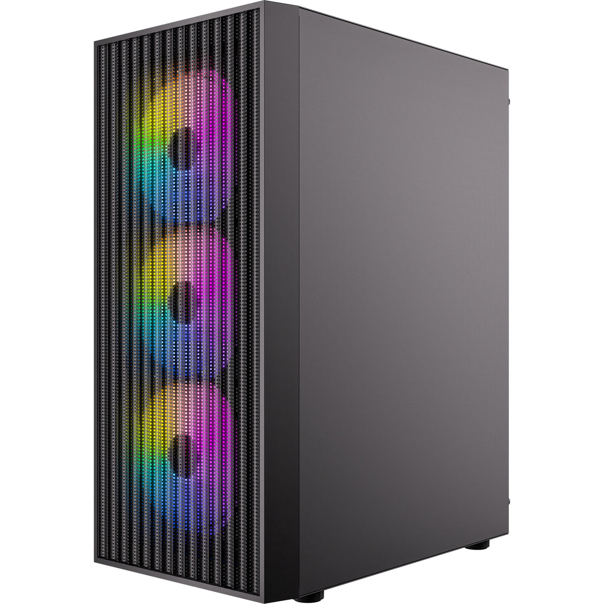 Antec ax27 rgb elite midi tårnhus (sort | 3x usb-a | hærdet glas)