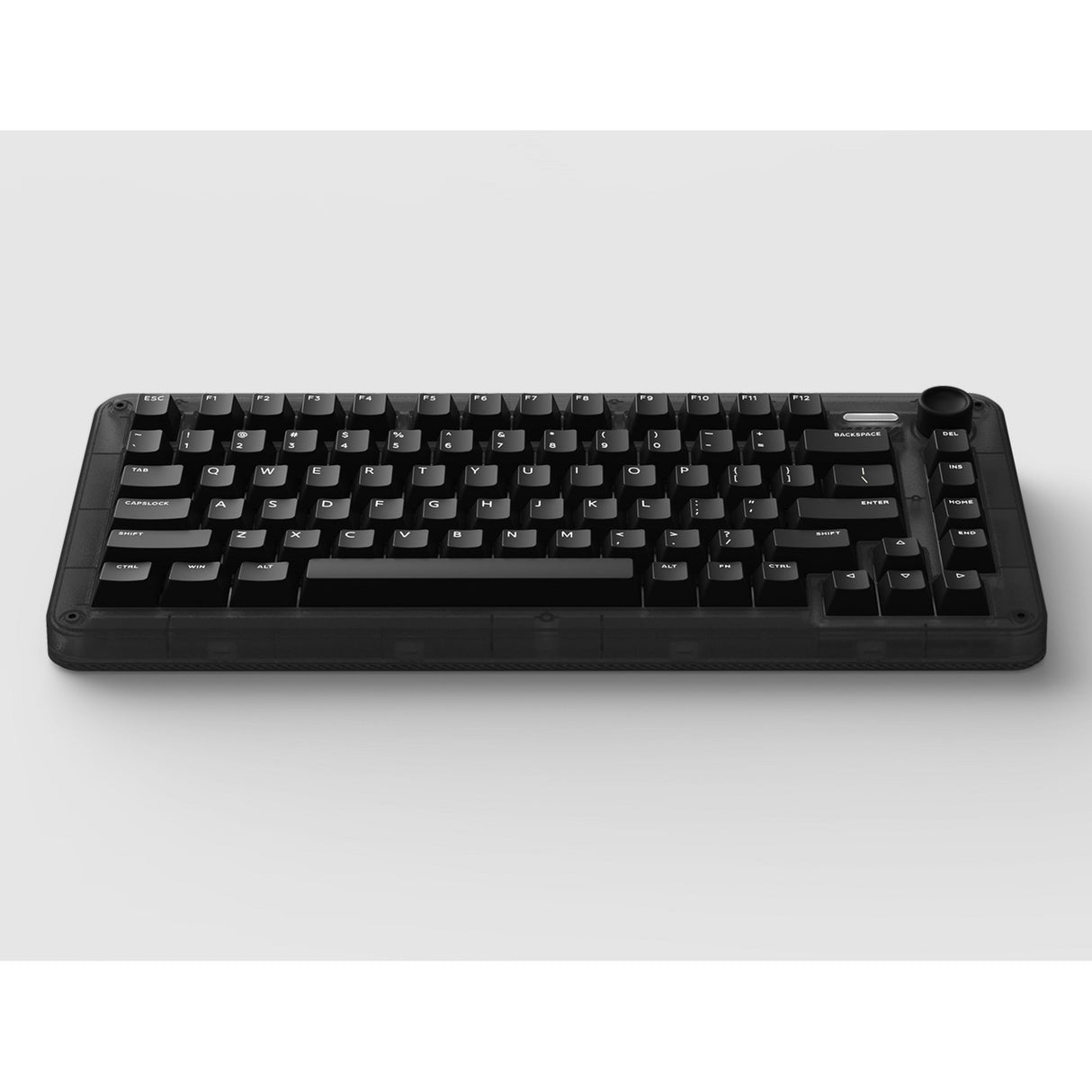 Iqunix zx75 dark side trådløst mekanisk tastatur (sort, us layout (qwerty), gateron rød, 75%, rgb lysdioder, hot-swappable, double-shot pbt, 2,4ghz | bluetooth 5.1 | usb-c)