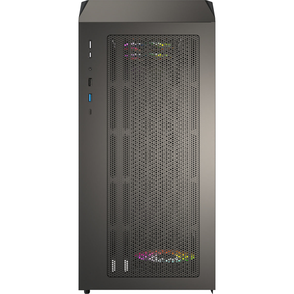 Montech x5m midi tårnhus (sort | 2x USB-A | 1x USB-C | RGB | hærdet glas)